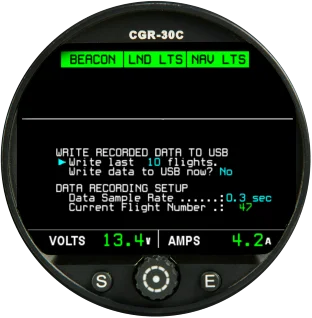 CGR-30C Data Recording