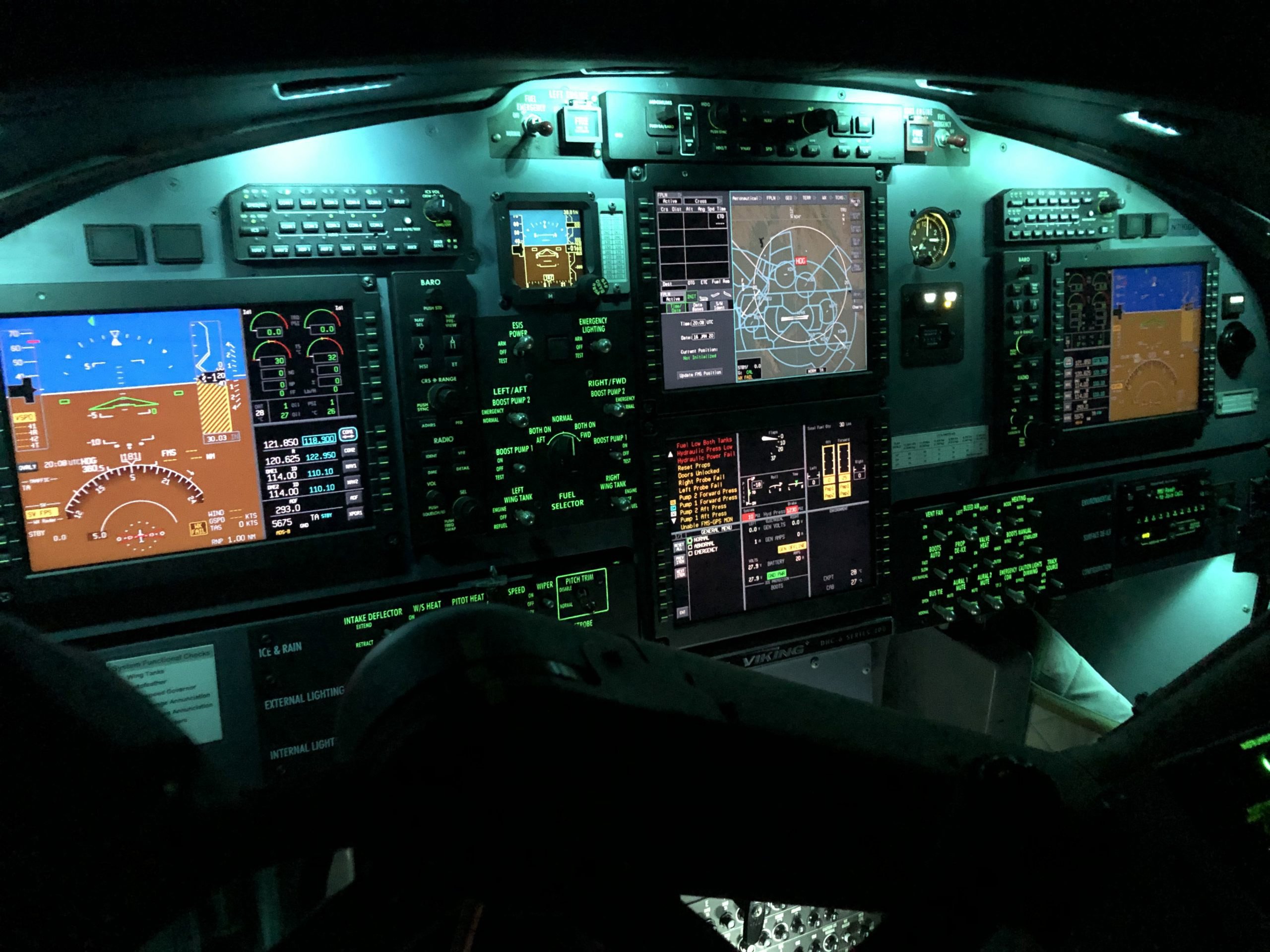 Night Avionics Panel - Backlit