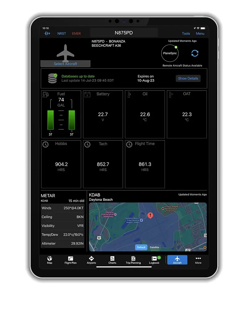 REMOTE AIRCRAFT STATUS